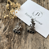 ELEGANT-BIRD-DESIGN-BRASS-STUD-EARRINGS-WITH-PERFECT-STONE- BLACK