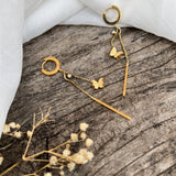 Antitarnish Gold Plated Butterfly Dangler Earring