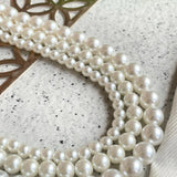 Shell Pearl Three Layered Necklace with Earring Set