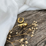 Gold Plated Antitarnish With Cute Mini Heart Stone Earring