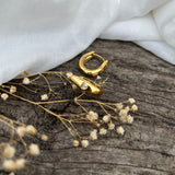 Gold Plated Antitarnish With Cute Mini Heart Stone Earring