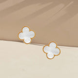 Stainless Antitarnish Clover Stud Earring