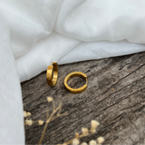 Stainless Steel Antitarnish Gold Plated Hoops