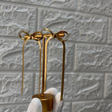 Bow Knot 304 Stainless Steel 18 Gold Plated White Gold Plated Gold Plated